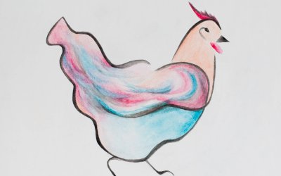 New Self-confident chicken