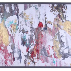 Abstract art with gold and colors by artist Ana Hercigonja Gutschy